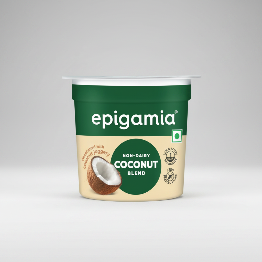 Epigamia Non Dairy Coconut Blend Sweetened with Jaggery 85g