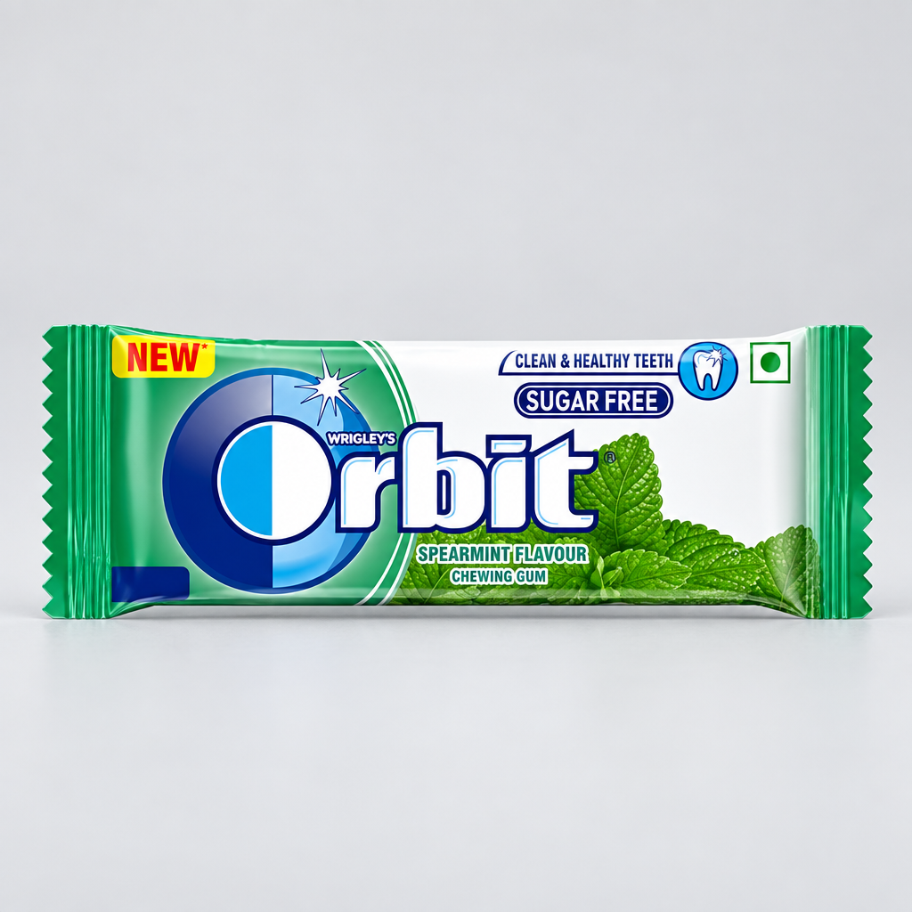 Orbit Spearmint Flavour Chewing Gum 3.3g