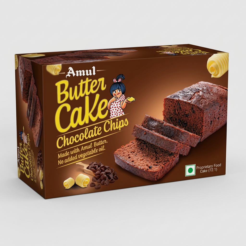 Amul Butter Cake Chocolate Chips 150g