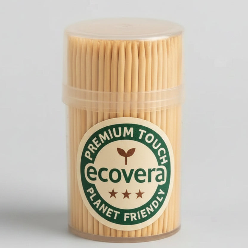 ECOVERA Premium Wooden Toothpicks (1pack)
