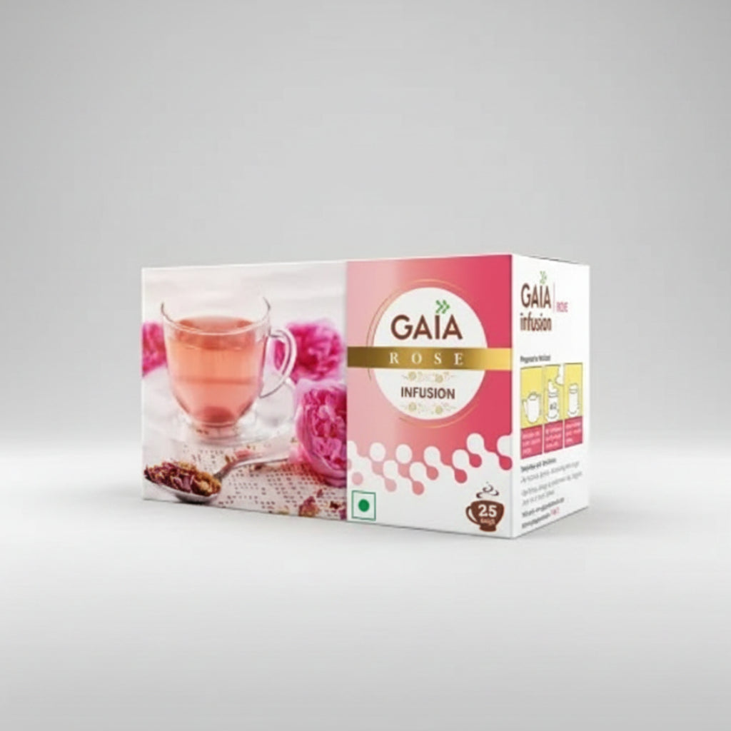 Gaia Rose Green Tea 25 Infusion Bags (25Bags)