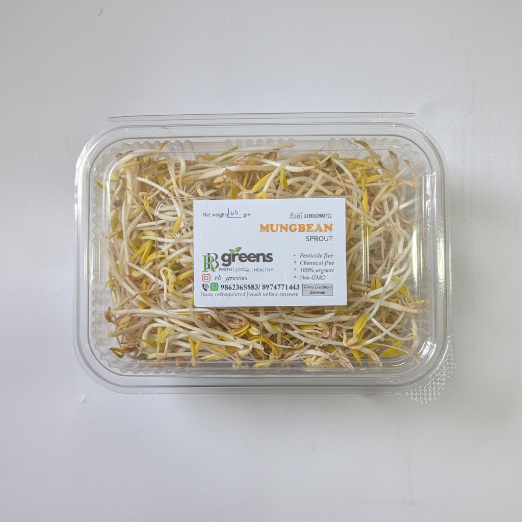 Organic Mungbean Sprout  100g (RB Greens)