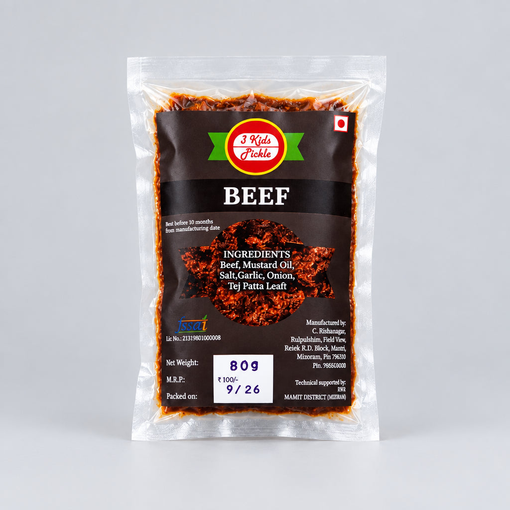 Beef 3Kids Pickle 80g