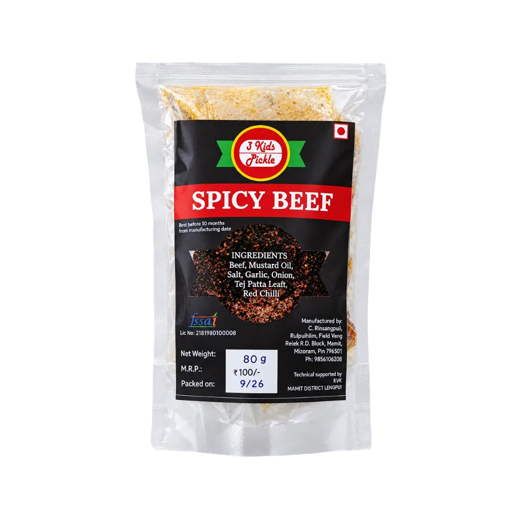 Spicy Beef 3Kids Pickle 80g