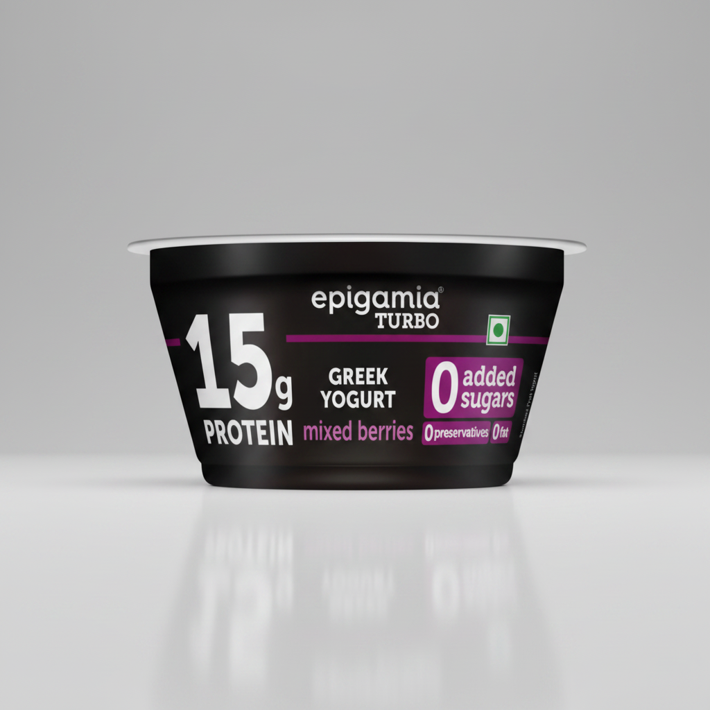 Epigamia turbo Greek Yogurt Mixed Berries 15g Protein