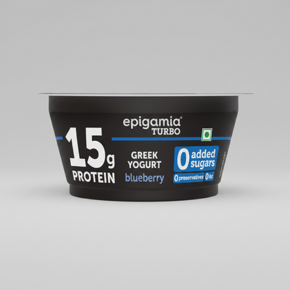 Epigamia turbo Greek Yogurt Blueberry 15g Protein