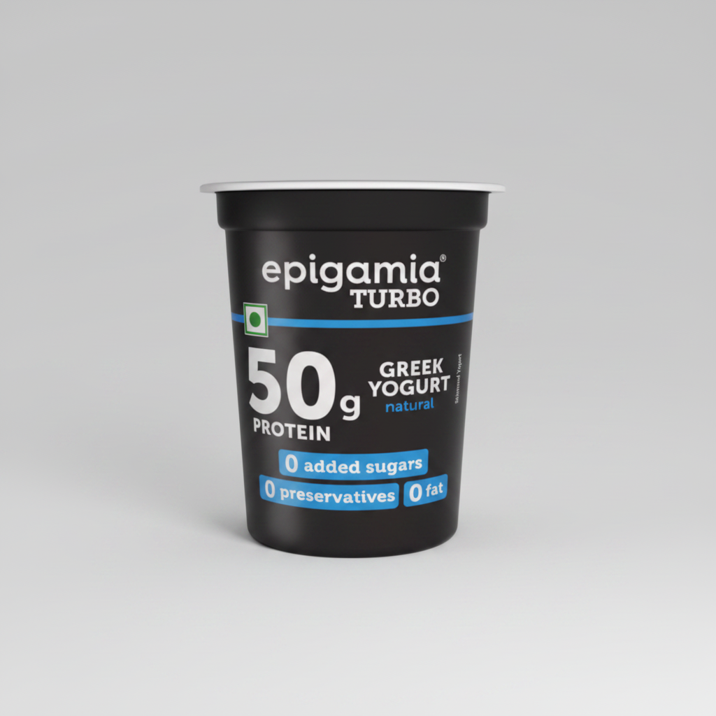 Epigamia turbo Greek Yogurt Natural 50g Protein
