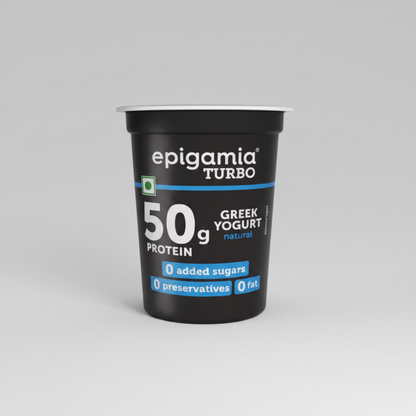 Epigamia turbo Greek Yogurt Natural 50g Protein