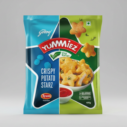 Yummiez Crispy Potato Starz (400g)