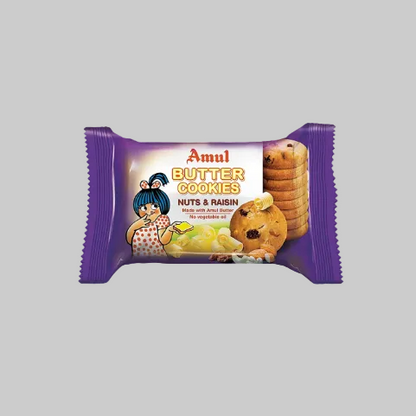 Amul Butter Cookies Nuts & Raisins 50g