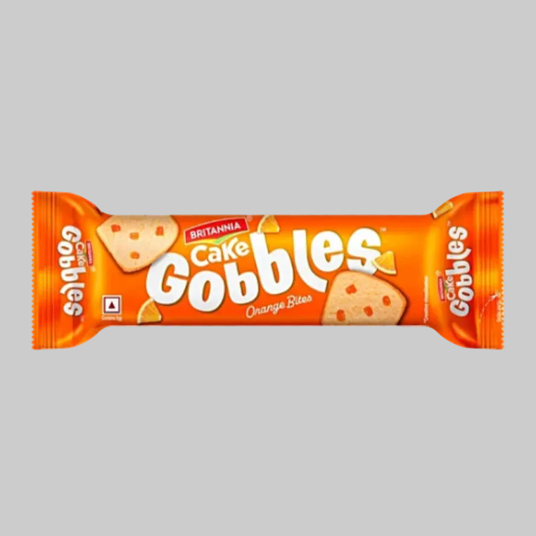 Britannia Cake Gobbles Orange Bites 33g