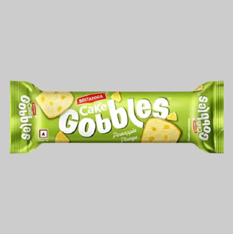 Britannia Cake Gobbles Pineapple Plunge 33g