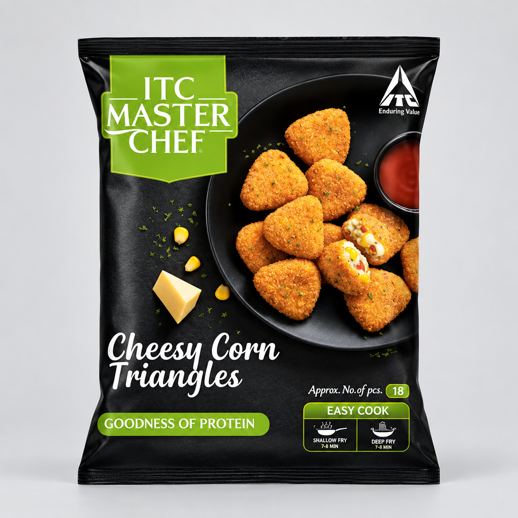 ITC Master Chef Cheesy Corn Triangles 320g