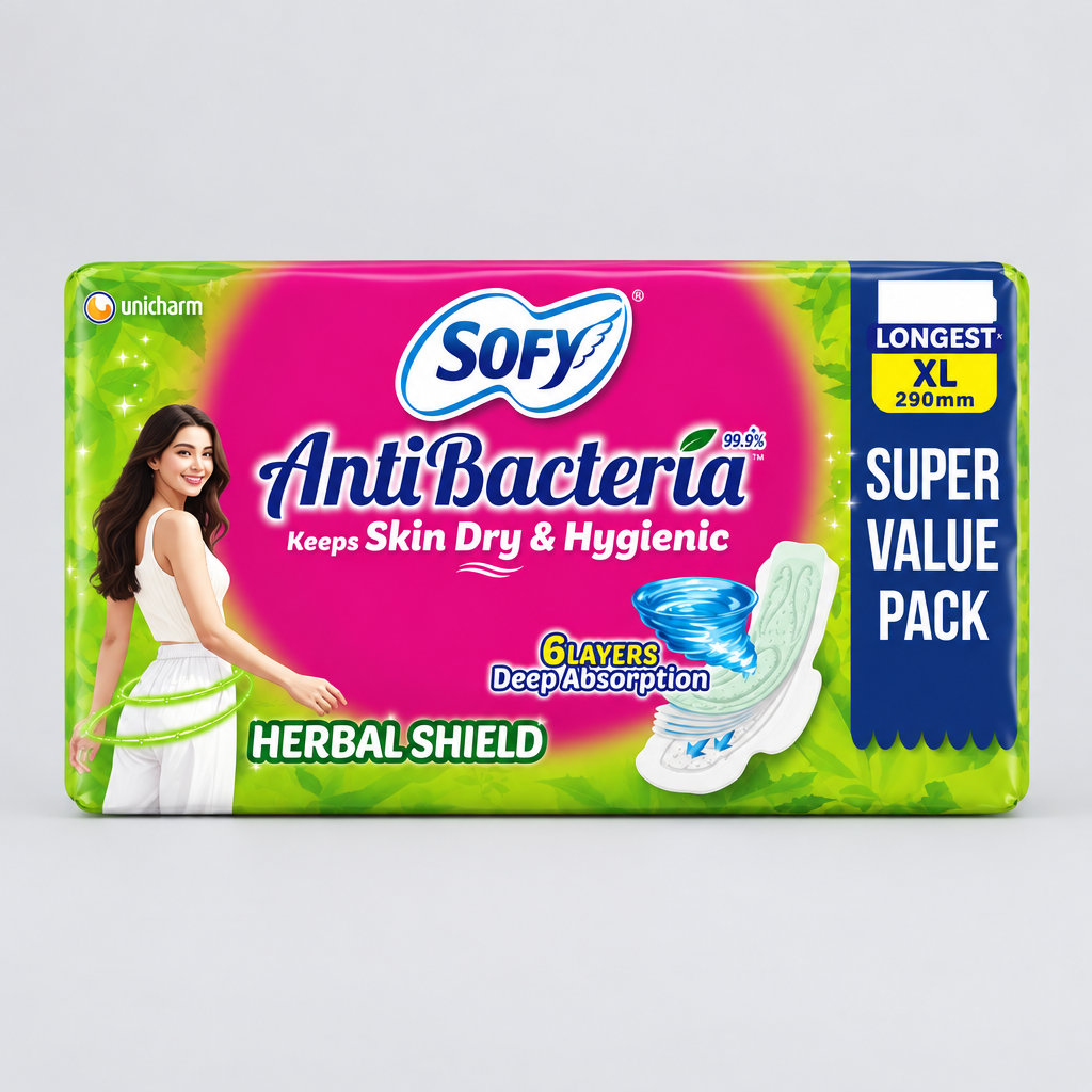 Sofy Anti Bacteria XL 290mm Super Value Pack 51 pads