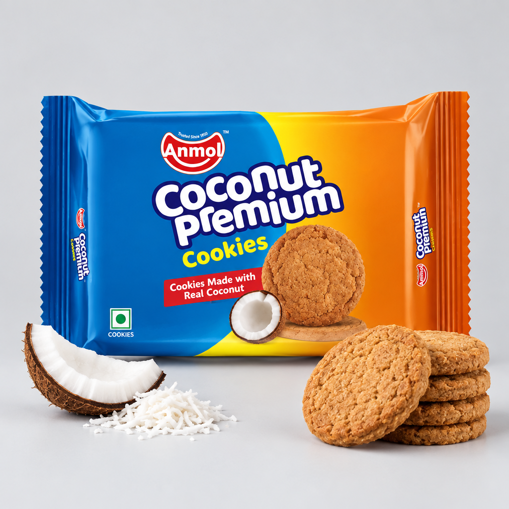 Anmol Coconut Premium Cookies 144g