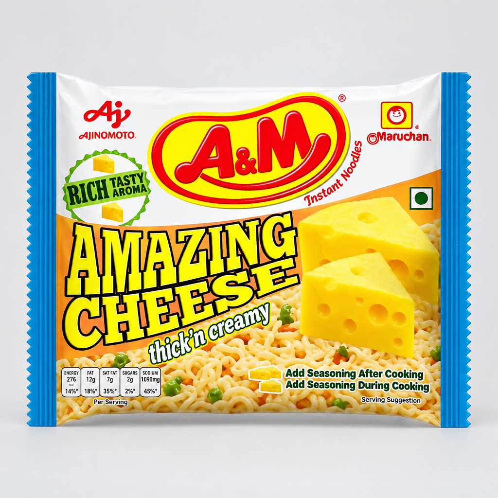 A&M Twisty Noodles Amazing Cheese 75g