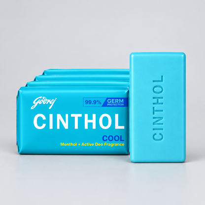 Cinthol Cool Menthol + Active Deo Fragrance 3+1