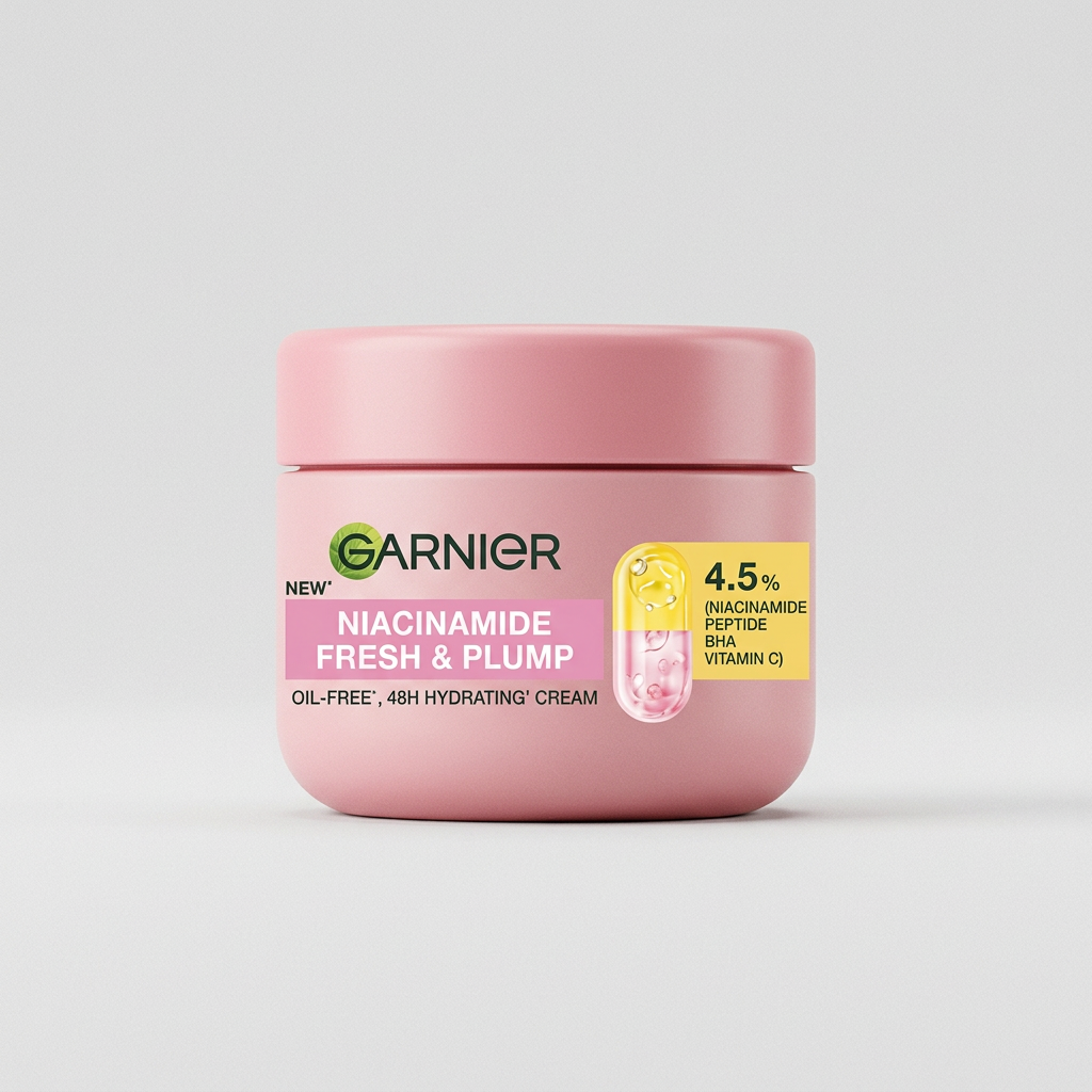 Garnier Niacinamide Fresh & Plump, Oil Free 48H Hydrading Cream 20ml