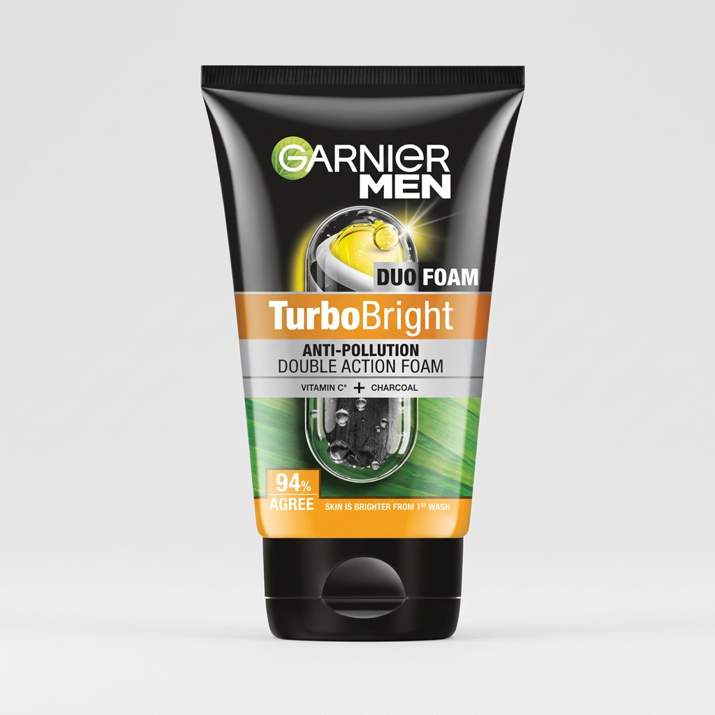 Garnier Men Duo Foam Turbo Bright Anti-Pollution Double Action Foam 50g