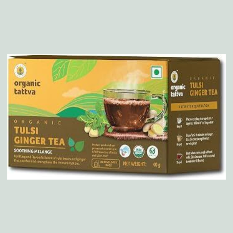 Organic Tattva Tulsi Ginger Tea 20N
