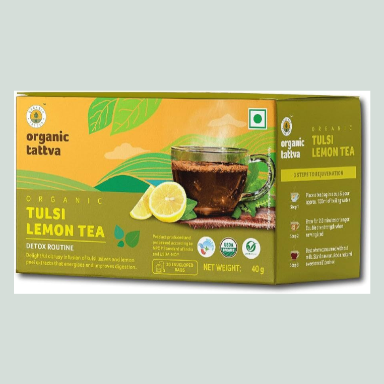 Organic Tattva Tulsi Lemon Tea 20N