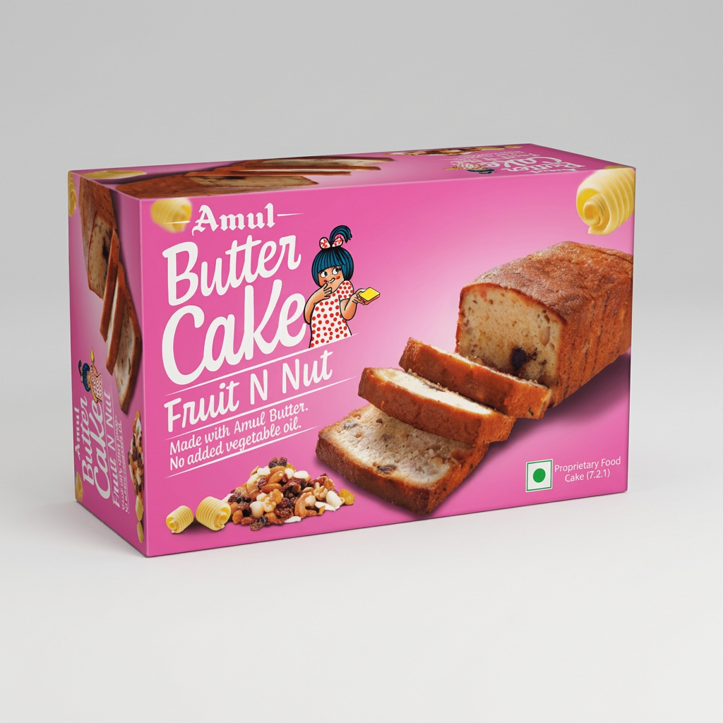 Amul Butter Cake Fruit N Nut 150g