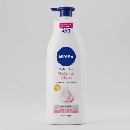 NIVEA Body Lotion Natural Glow Brighten Skin & Repairs Sun Damage 400ml
