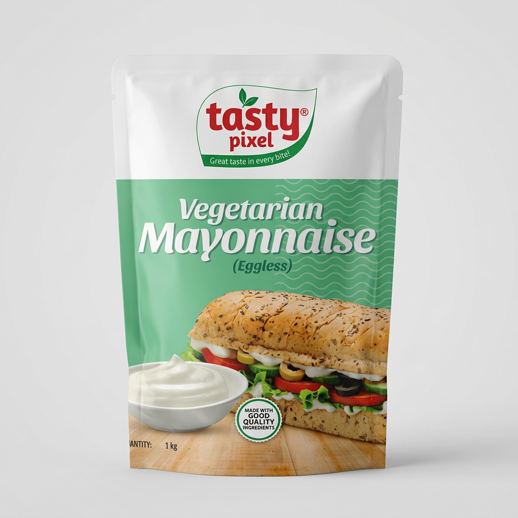 Tasty Pixel Vegetarian Mayonnaise (Eggless) 1kg