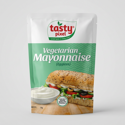 Tasty Pixel Vegetarian Mayonnaise (Eggless) 1kg