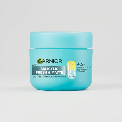 Garnier Salicylic Fresh & Matte Oil Free, 48H Hydrading Cream 20ml