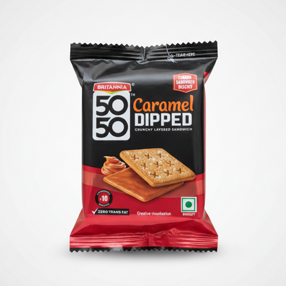 50 50 Caramel Dipped (30g)