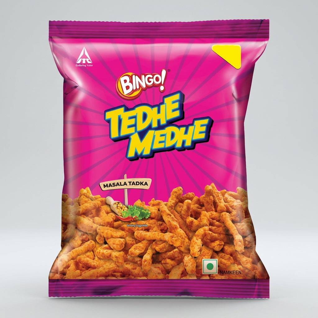Bingo Tedhe Medhe Masala Tadka 70g