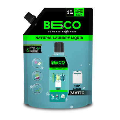 Beco Natural Laundry Cleaner Liquid Refill Top Load (1L)