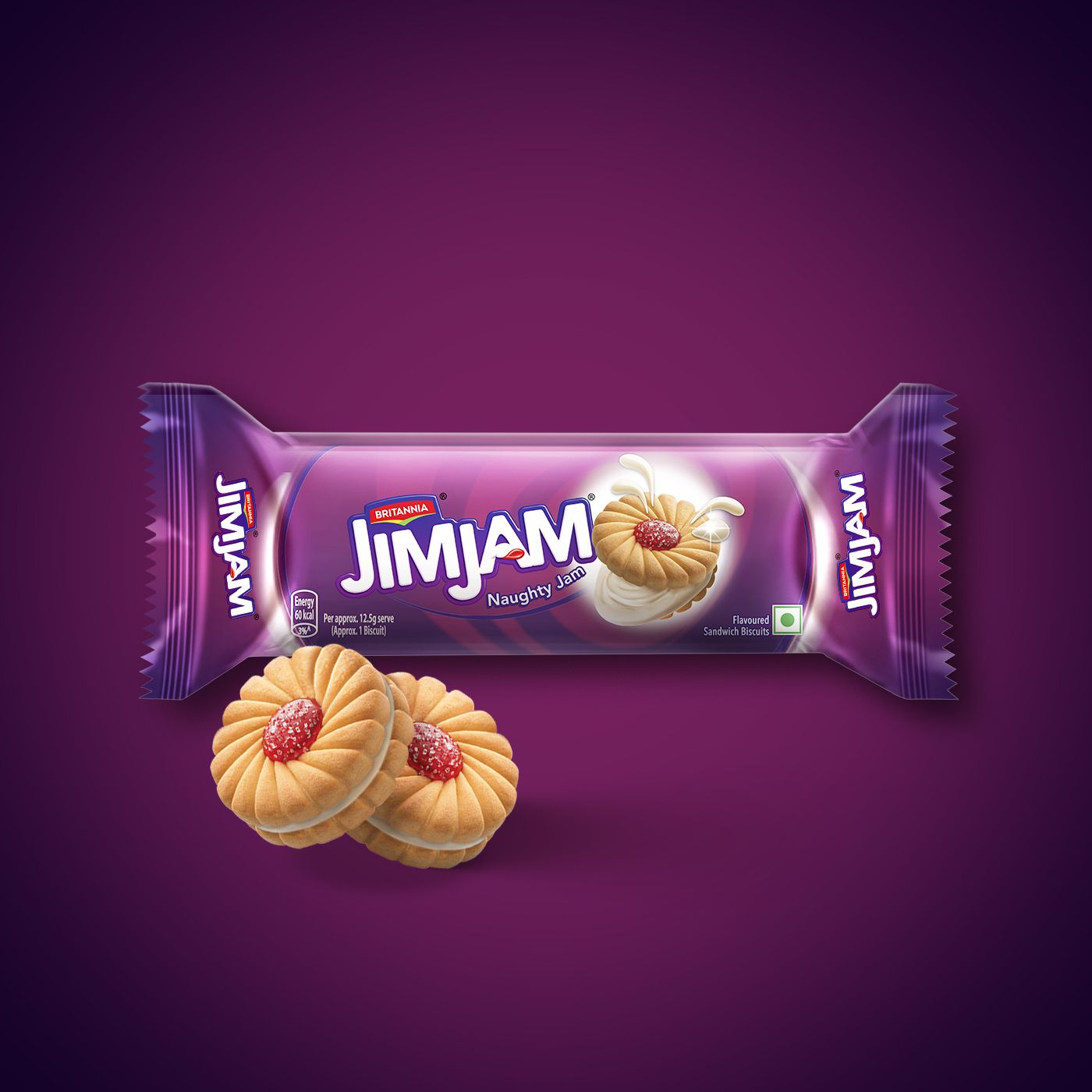 Britannia Jim Jam Biscuits (57g)