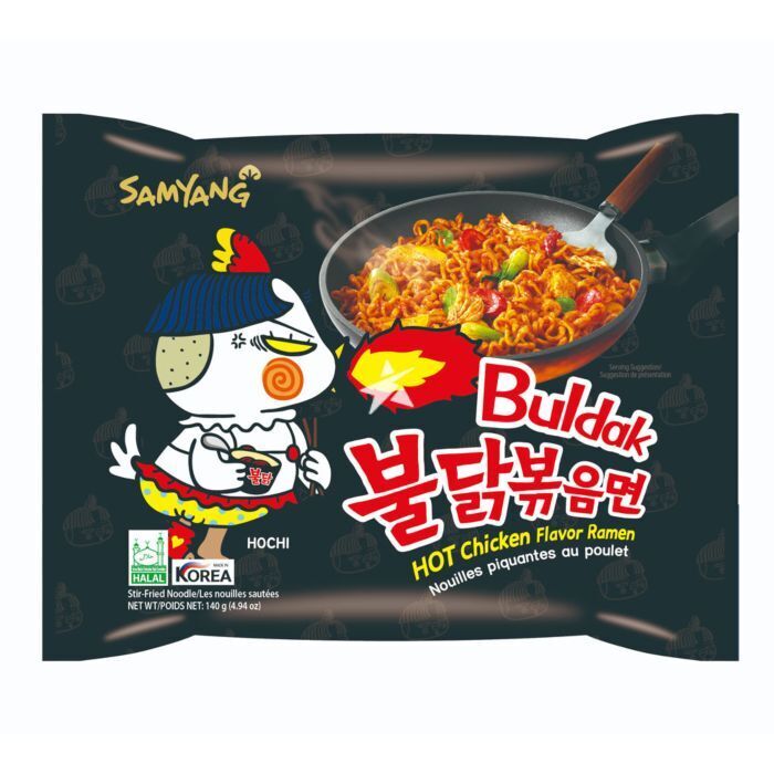 Buldak Black Ramen Hot Chicken Flavor Spicy Noodles