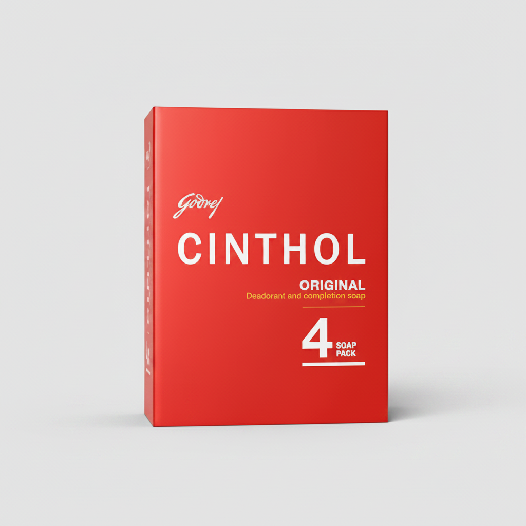 Cinthol Original Deodorant and Complexion Soap 4 Soap Pack (4N)
