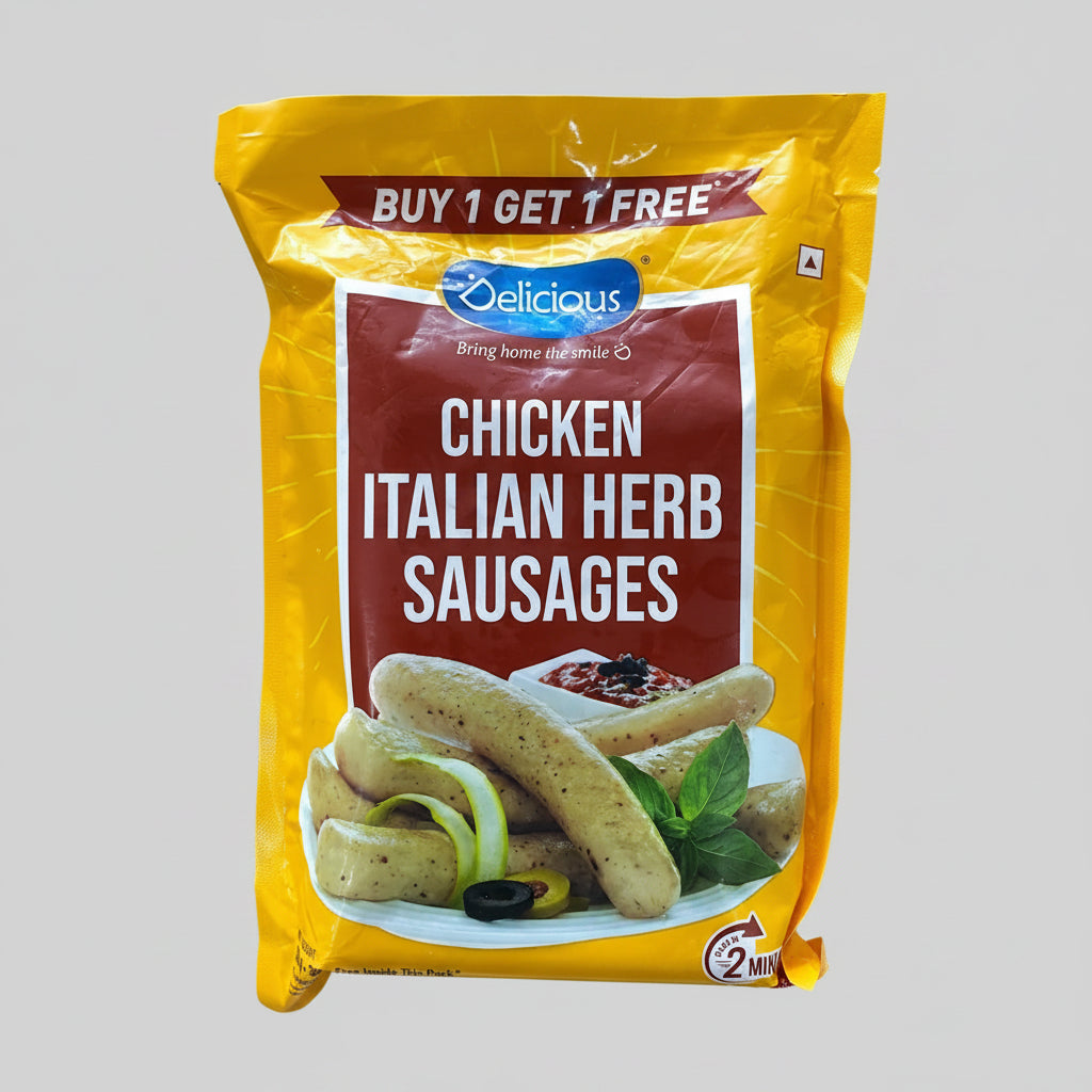 Delicious Chicken Sausages Italian Herb Buy 1 Get 1 Free (600g)