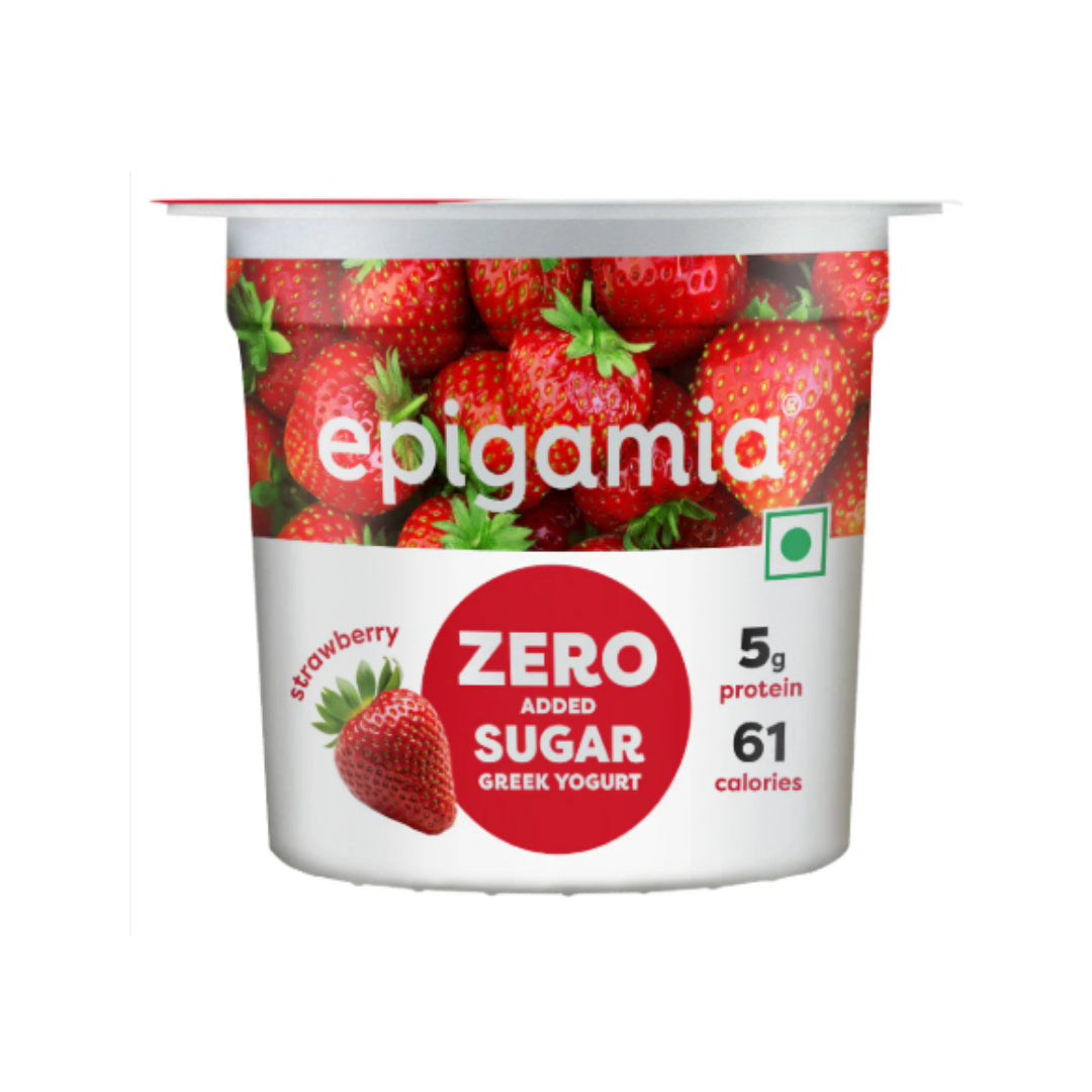 Epigamia Zero Added Yogurt Strawberry (85g)
