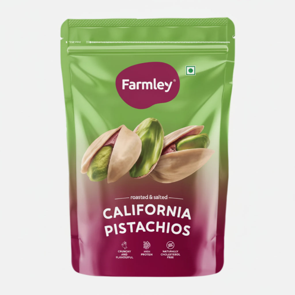 Farmley California Pistachios Roasted & Salted (200g)
