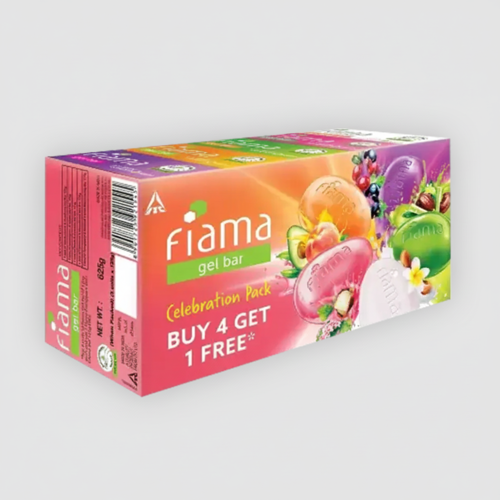 Fiama Gel Bar Celebration Pack Buy 4 Get 1 Free (Pack of 5)