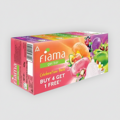Fiama Gel Bar Celebration Pack Buy 4 Get 1 Free (Pack of 5)