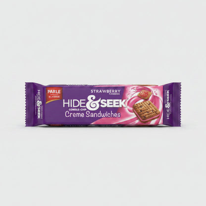 Hide & Seek Choco Chip Creme Sandwiches Strawberry Flavoured (125g)