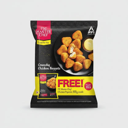 Chicken Nugget Crunchy High Protein Chicken Popcorn (550g)
