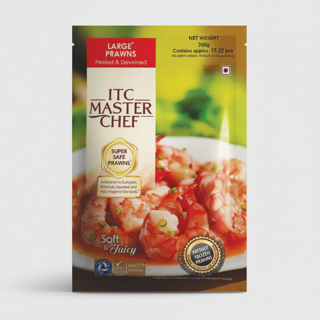 ITC Master Chef Super Safe Prawns Large Prawns (200g)