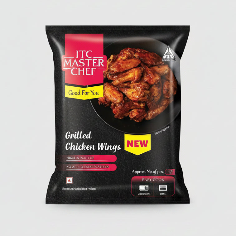 Master Chef Grilled Chicken Wings Non-Veg Snack Ready To Cook (360g)