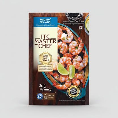 ITC Master Chef Super Safe Prawns Medium Prawns (200g)