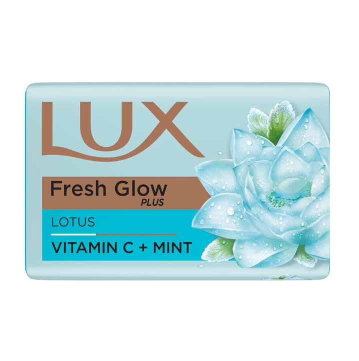 LUX Fresh Glow Plus Lotus Vitamin C+ Mint Soap Bar (100g)