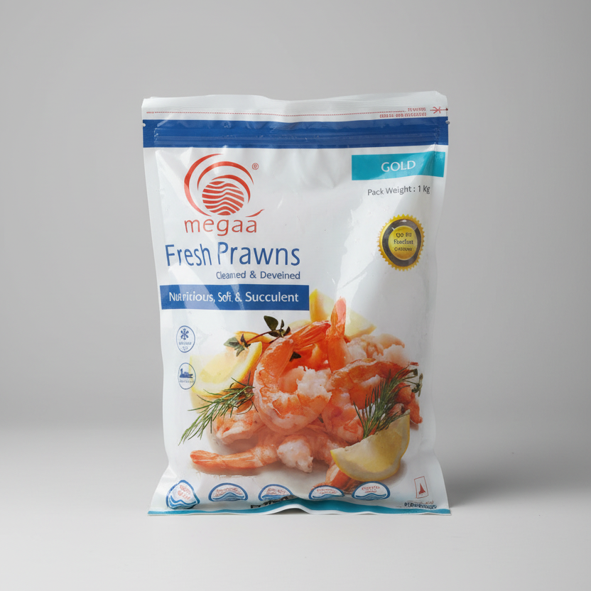 Megaa Fresh Prawns Gold 13/15 Size