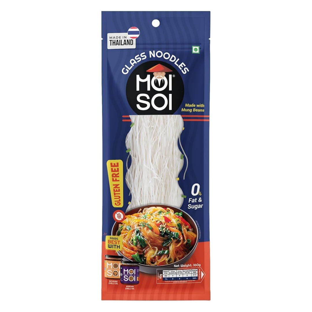 Moi Soi Thai Glass Noodles Made with Mung Beans (160g)