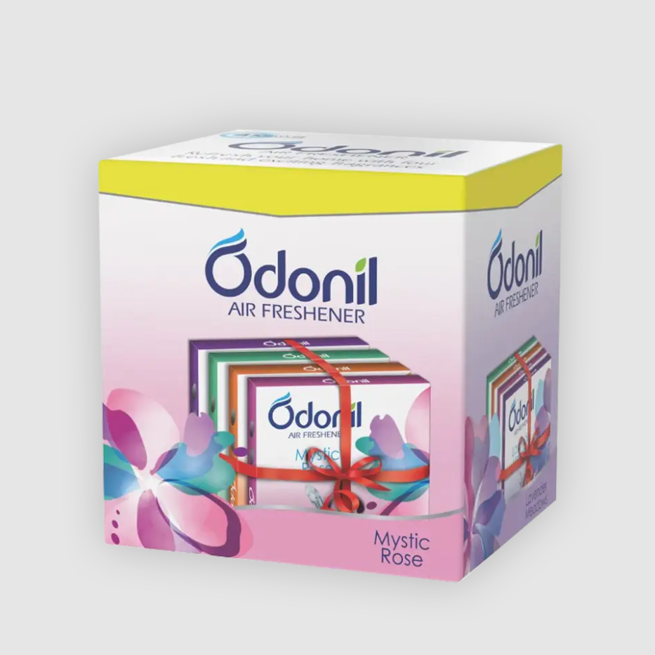 Odonil Bathroom Air Freshener Blocks Mixed Fragrances Pack of 4 (288g)